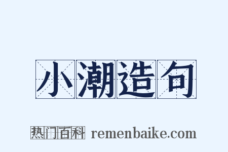 小潮造句是什么意思的图片